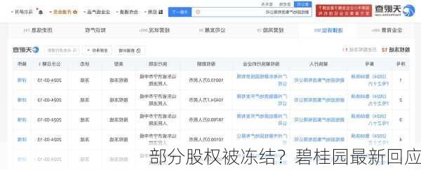 部分股权被冻结？碧桂园最新回应