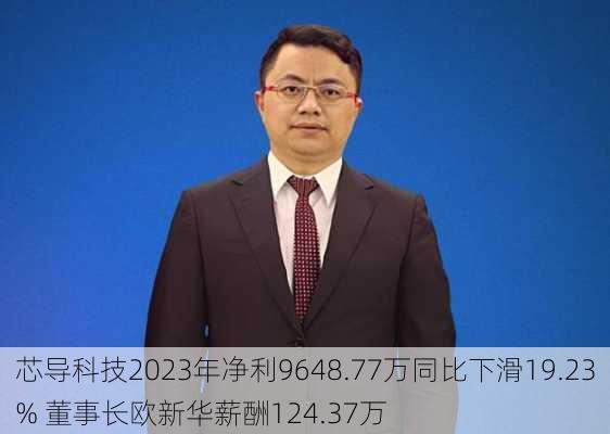 芯导科技2023年净利9648.77万同比下滑19.23% 董事长欧新华薪酬124.37万