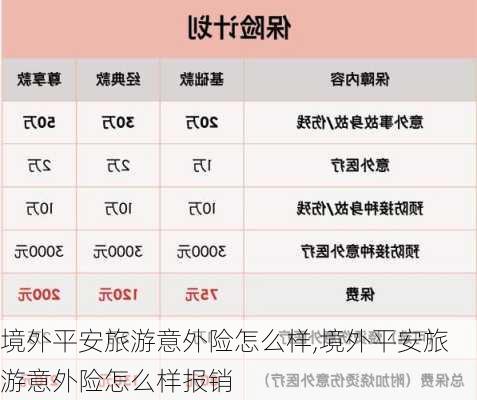 境外平安旅游意外险怎么样,境外平安旅游意外险怎么样报销