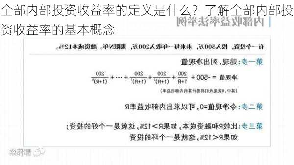 全部内部投资收益率的定义是什么？了解全部内部投资收益率的基本概念