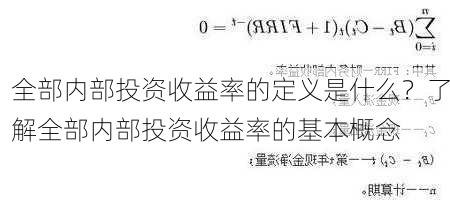 全部内部投资收益率的定义是什么？了解全部内部投资收益率的基本概念