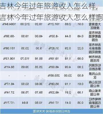 吉林今年过年旅游收入怎么样,吉林今年过年旅游收入怎么样啊