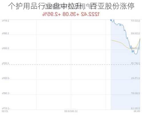 个护用品行业盘中拉升，百亚股份涨停