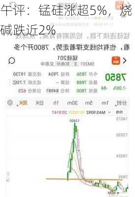 午评：锰硅涨超5%，烧碱跌近2%