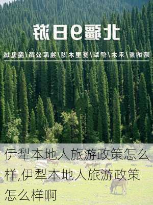 伊犁本地人旅游政策怎么样,伊犁本地人旅游政策怎么样啊