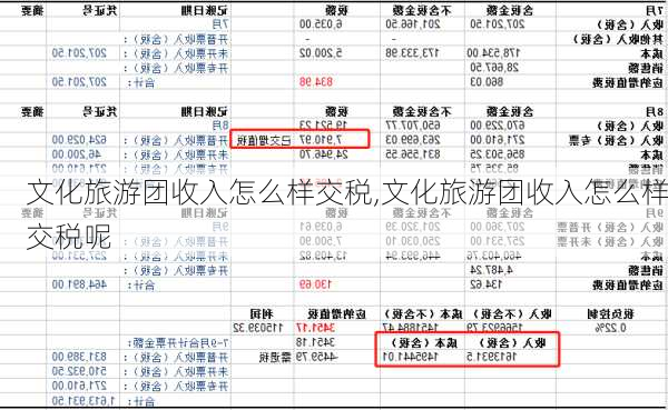 文化旅游团收入怎么样交税,文化旅游团收入怎么样交税呢