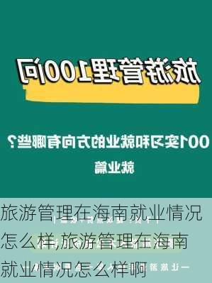 旅游管理在海南就业情况怎么样,旅游管理在海南就业情况怎么样啊