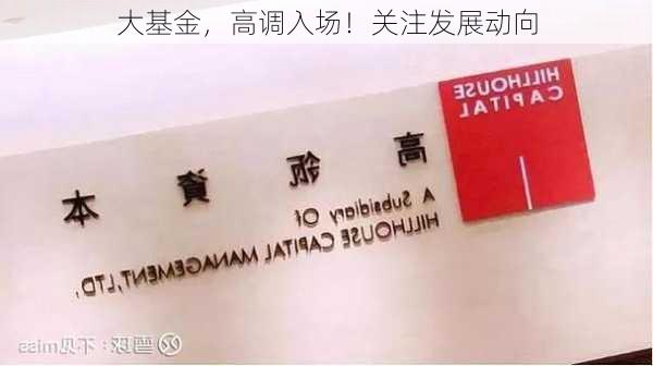 大基金，高调入场！关注发展动向