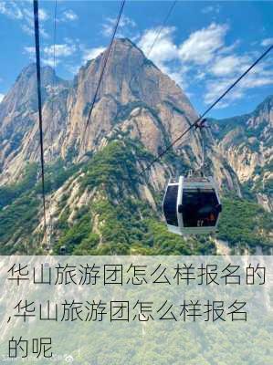 华山旅游团怎么样报名的,华山旅游团怎么样报名的呢