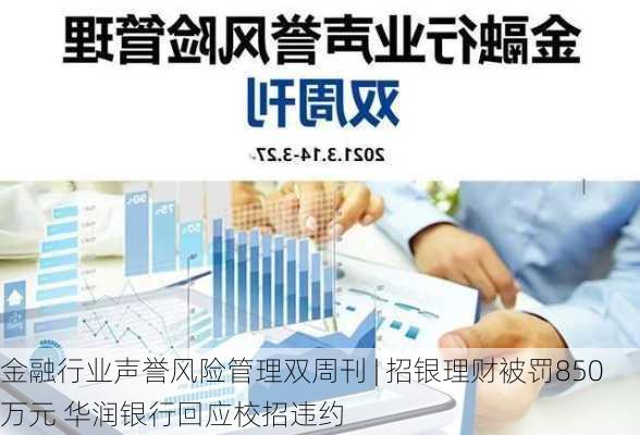 金融行业声誉风险管理双周刊 | 招银理财被罚850万元 华润银行回应校招违约