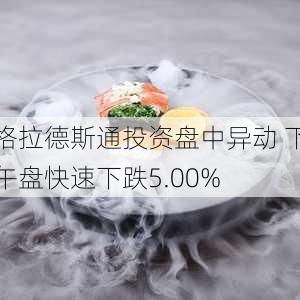 格拉德斯通投资盘中异动 下午盘快速下跌5.00%