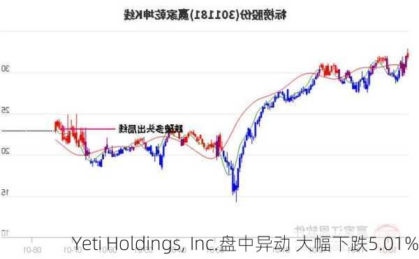 Yeti Holdings, Inc.盘中异动 大幅下跌5.01%