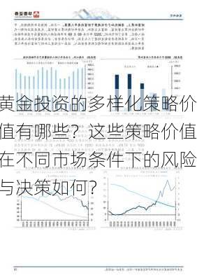 黄金投资的多样化策略价值有哪些？这些策略价值在不同市场条件下的风险与决策如何？