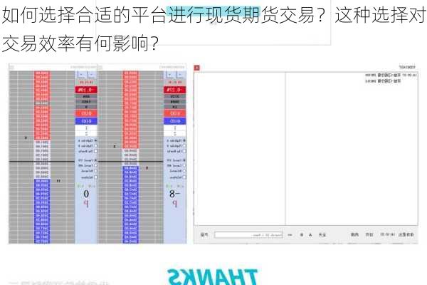 如何选择合适的平台进行现货期货交易？这种选择对交易效率有何影响？