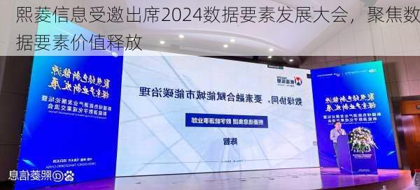 熙菱信息受邀出席2024数据要素发展大会，聚焦数据要素价值释放