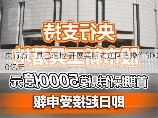 央行新工具已落地 开展买断式逆回购操作5000亿元