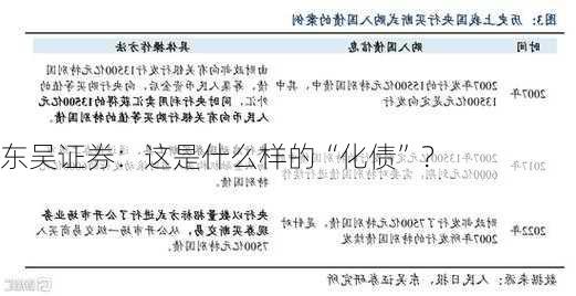 东吴证券：这是什么样的“化债”？