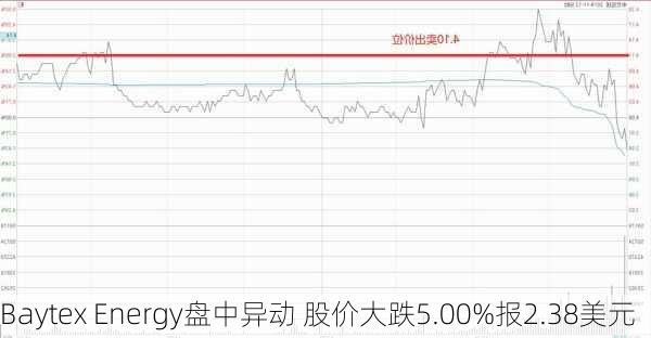 Baytex Energy盘中异动 股价大跌5.00%报2.38美元