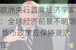 欧洲央行首席经济学家：全球经济前景不明朗 货币政策应保持灵活性