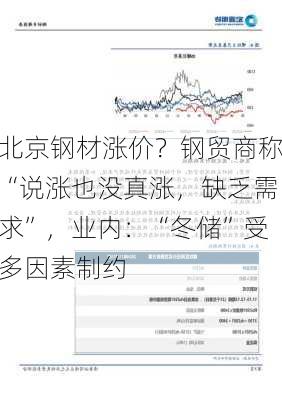 北京钢材涨价？钢贸商称“说涨也没真涨，缺乏需求”，业内：“冬储”受多因素制约